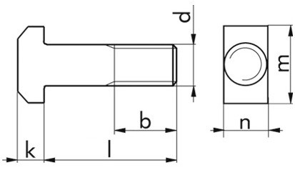 Hammerschraube DIN 186A - 4.6 - blank - M10 X 40