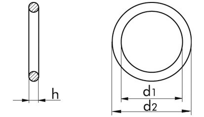 Dichtring DIN 7603C - Kupfer - 12 X 16 X 2