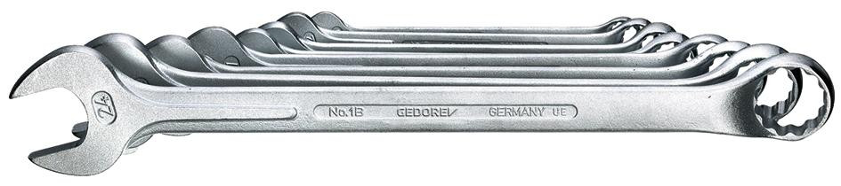 Ring-Maulschlüssel-Satz DIN3113 GEDORE-Vanadium 1B/08 8-teilig SW 10-24