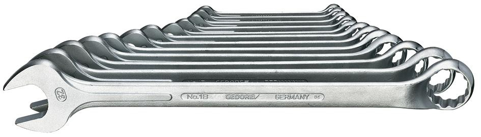 Ring-Maulschlüssel-Satz DIN 3113 GEDORE-Vanadium 1B/012 12-teilig SW 10-32