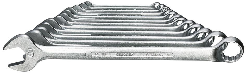 Ring-Maulschlüssel-Satz DIN 3113 GEDORE-Vanadium 1B/0112 12-teilig SW 6-19
