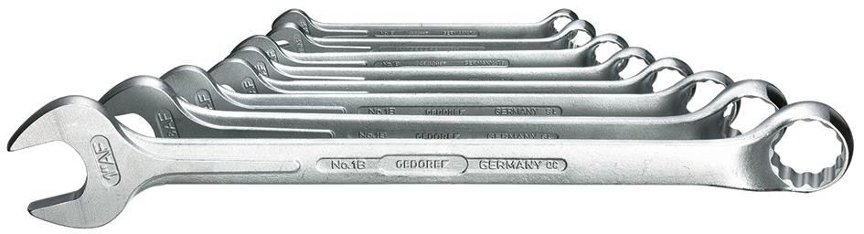 Ring-Maulschlüssel-Satz DIN 3113 GEDORE-Van.1B/08A 8-teilig Sw 3/8-1" AF