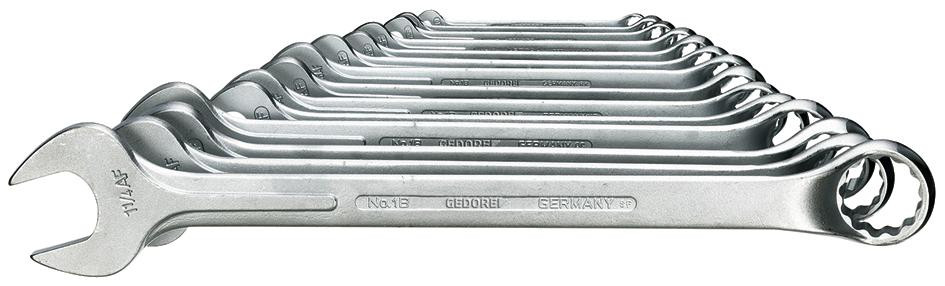 Ring-Maulschlüssel-Satz DIN 3113 GEDORE-Van.1B/014A 14-teil.Sw 5/16-1.1/4"AF