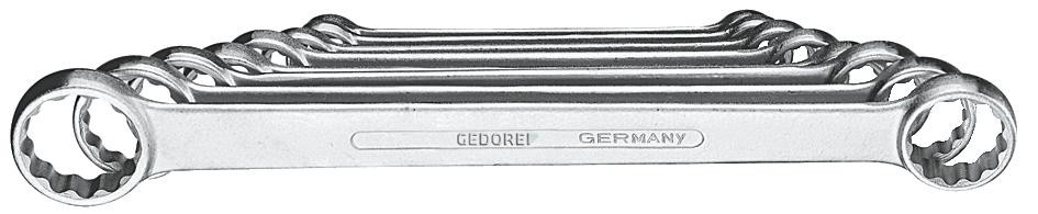 GEDORE Doppelringschlüsselsatz DIN 837 Chrom-Vanadium 4/8 8teilig