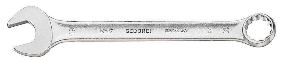 Ring-Maulschlüssel GEDORE-Vanadium DIN 3113 Ring 15° abgewinkelt, SW 7 mm