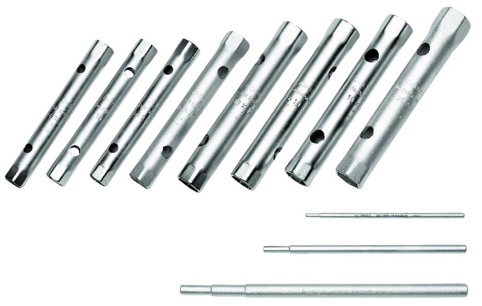 GEDORE Doppel-Rohrsteckschlüssel-Satz DIN896B 6-kt.mit Drehstift 26R- 8teiligSW 6-22