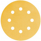 Klettscheibe Gold Durchmesser 150 mm 15-Loch P40 (PAK = 50 ST)
